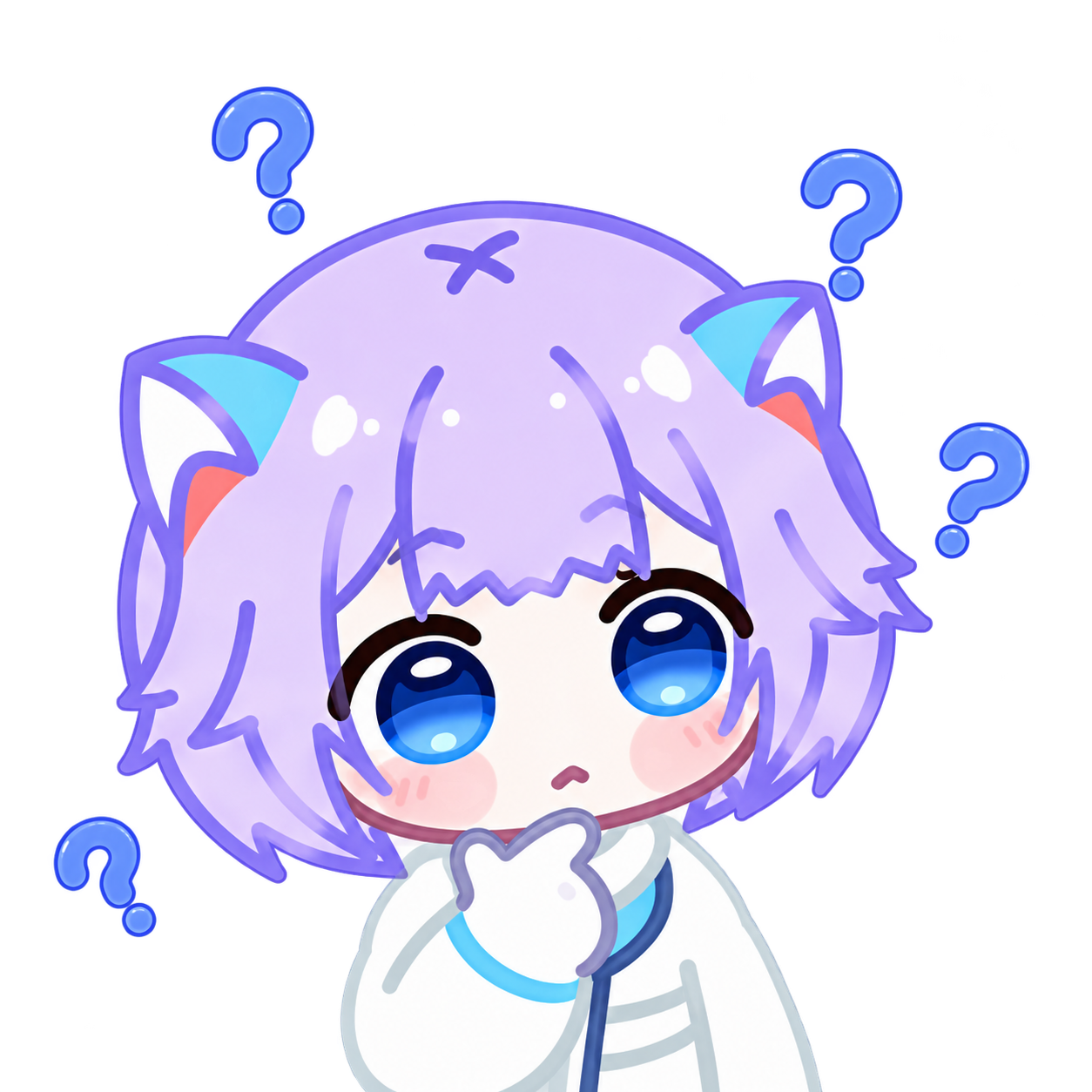 思考中的宇航员猫娘